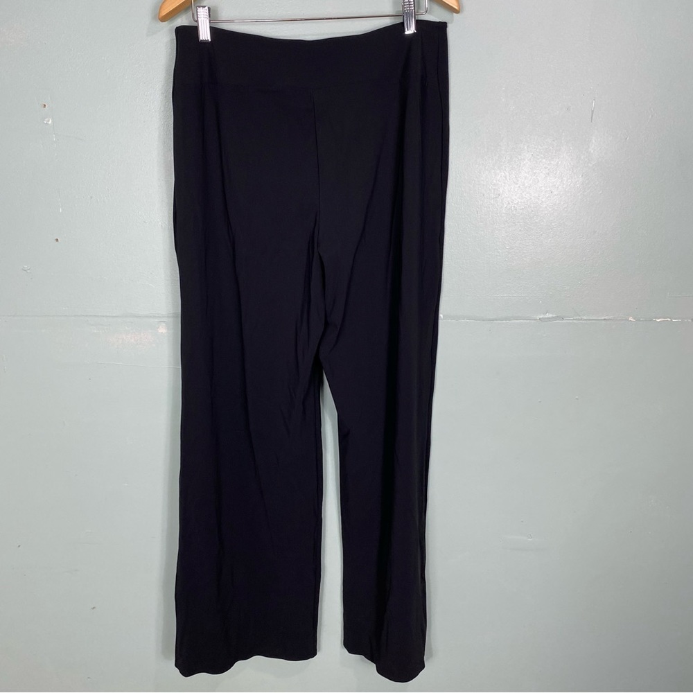 Athleta Cosmic Pant Black Sz 14 981512 Casual Travel Wide Leg Stretch